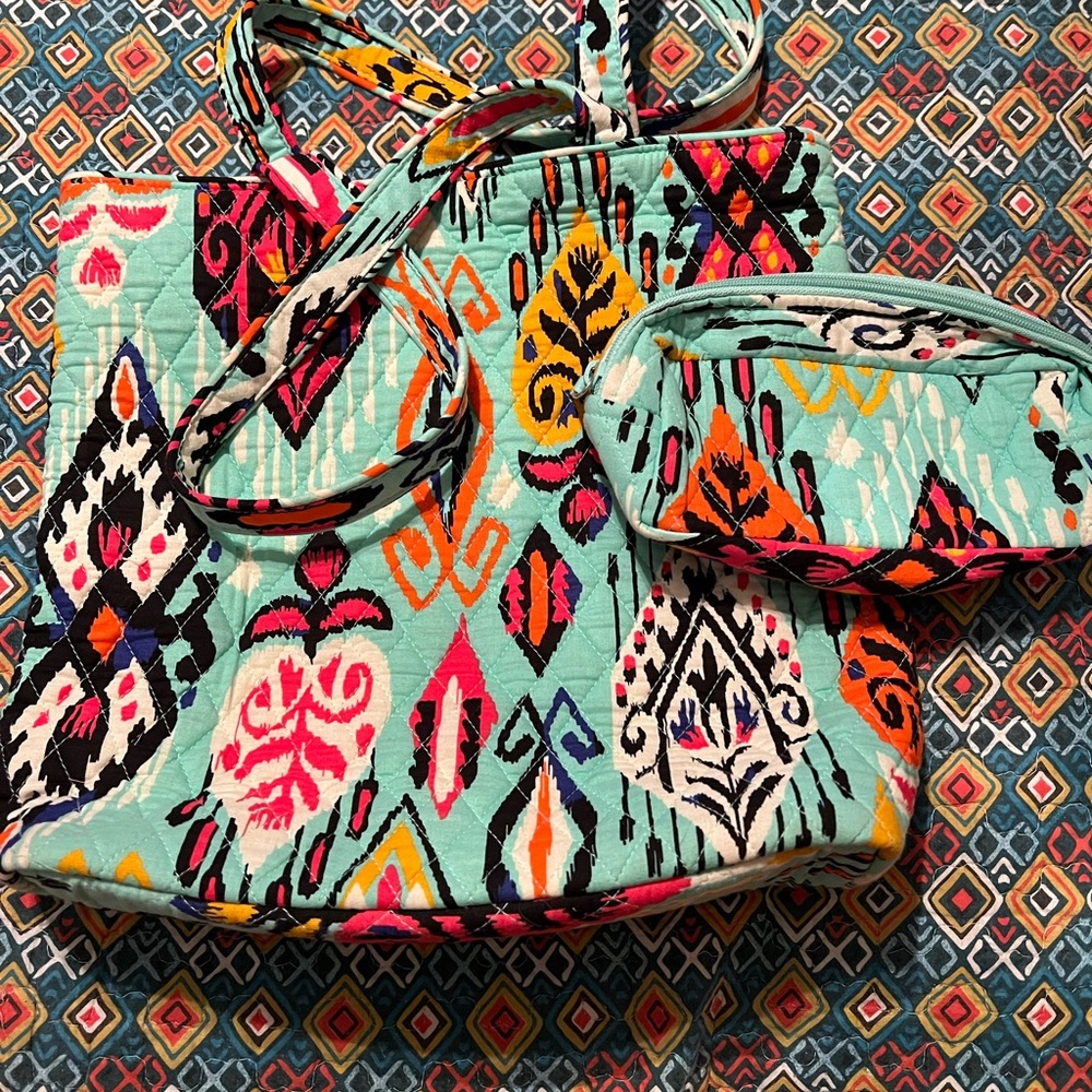 Vera Bradley Tote and Pouch